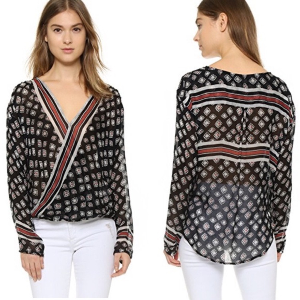 Free People before dawn wrap top size small